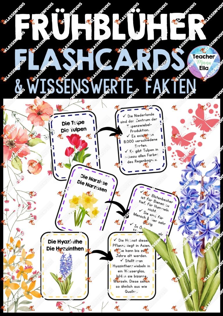 Frühblüher Flashcards & wissenswerte Fakten